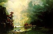 Albert Bierstadt Sierra Nevada Morning oil painting artist